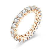 VVS1 D Color Moissanite Eternity Wedding Band.