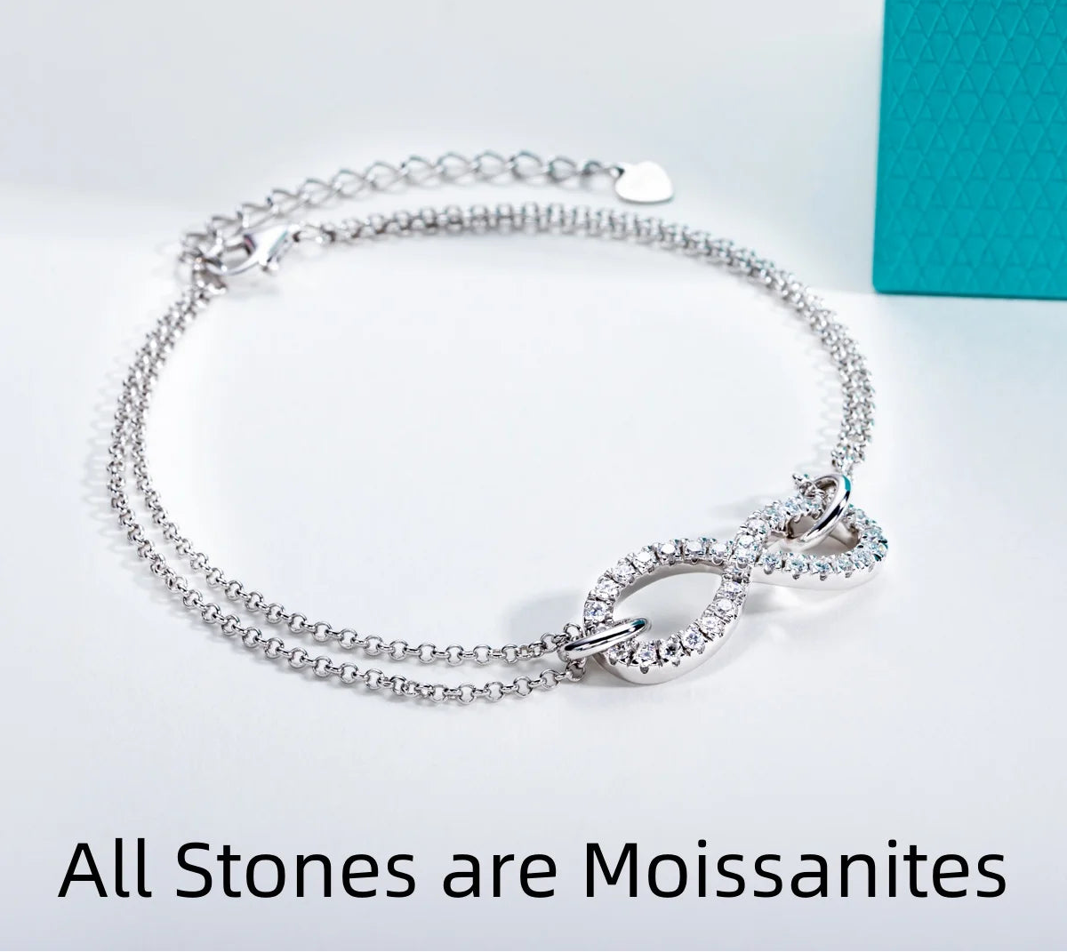 1.7MM Moissanite Bow-Knot Bracelet