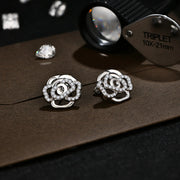 VVS1 D Color 1.5mm Multistone Moissanite Stud Earrings.