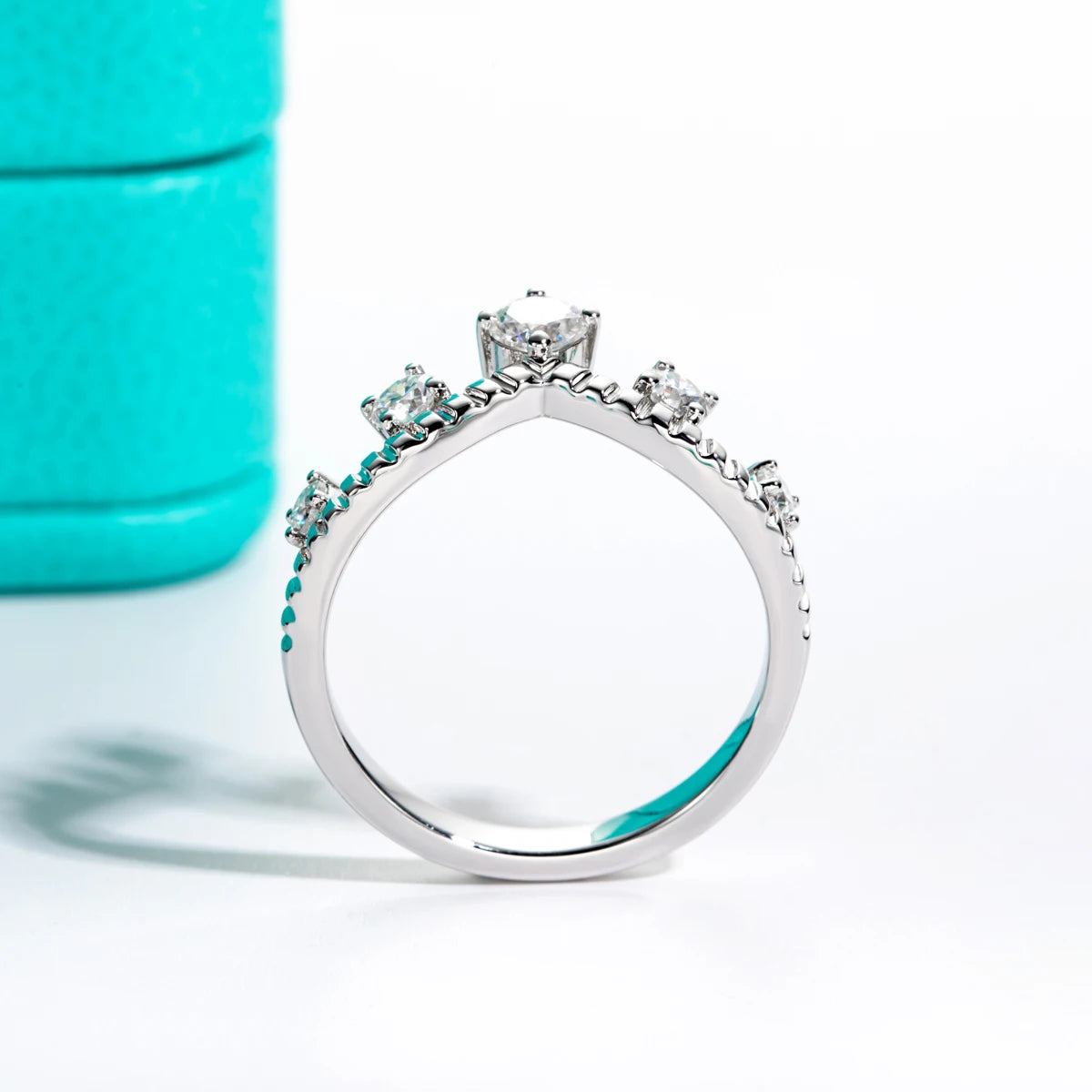 VVS1 4MM Moissanite Wedding Bands Ring