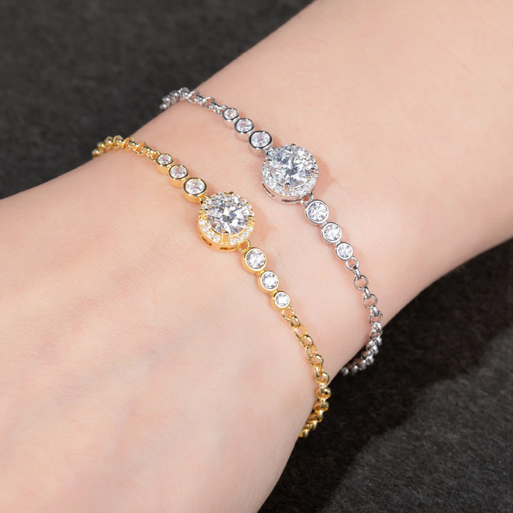 1ct Moissanite Diamond Tennis Bracelet.