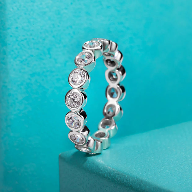 GK Moissanites 3mm Moissanite Wedding Bands