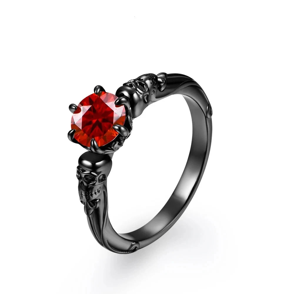 VVS1 D Color 6.5MM Red Moissanite Ring | S925.