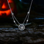 2.0MM Spider Web Design Moissanite Pendant Necklace | S925.