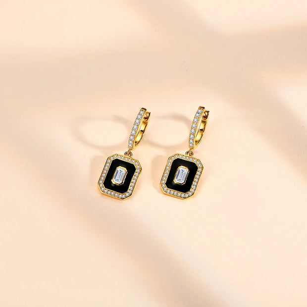 5*3 MM Octagon Cut Moissanite Earrings | S925.