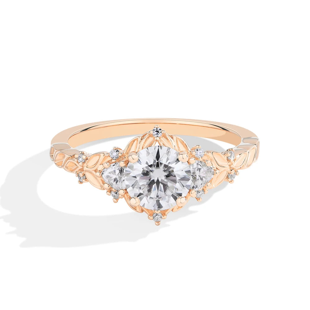 Four Leaf Clover Moissanite Ring