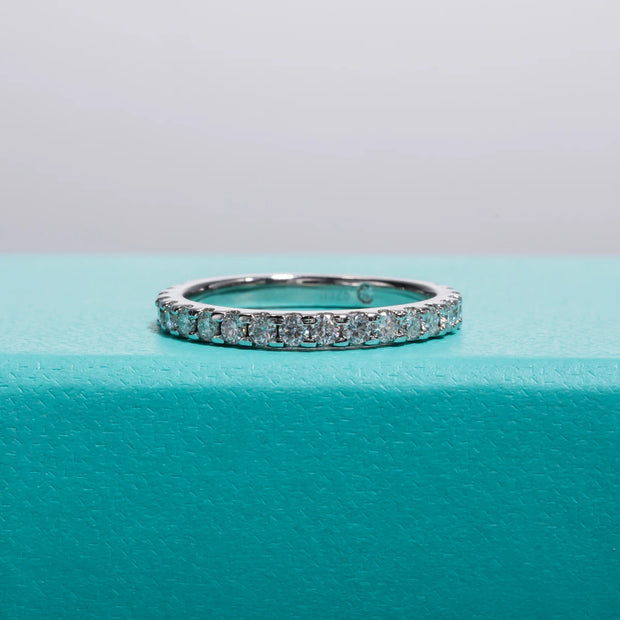 GK Moissanites 1.9MM D Color Moissanite Diamond Band Ring