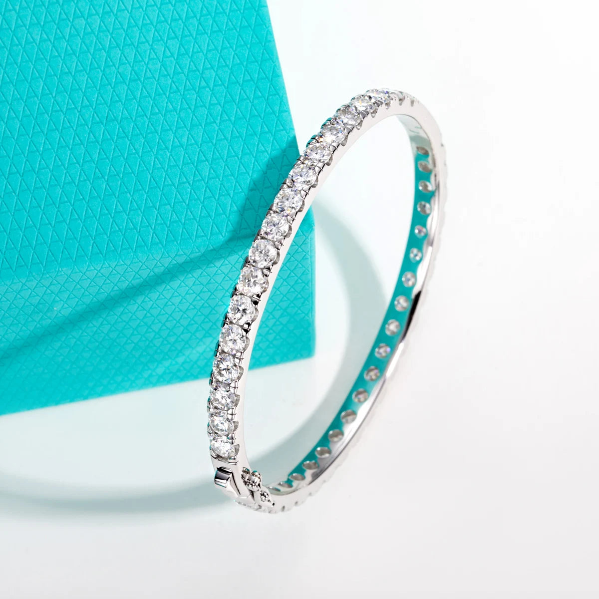 4MM Moissanite Eternity Bangle Bracelet