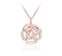 1.5 MM VVS1 D Color Flower Moissanite Pendant Necklace | S925.