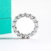 GK Moissanites 4.5mm D Color Moissanites Eternity Band Ring