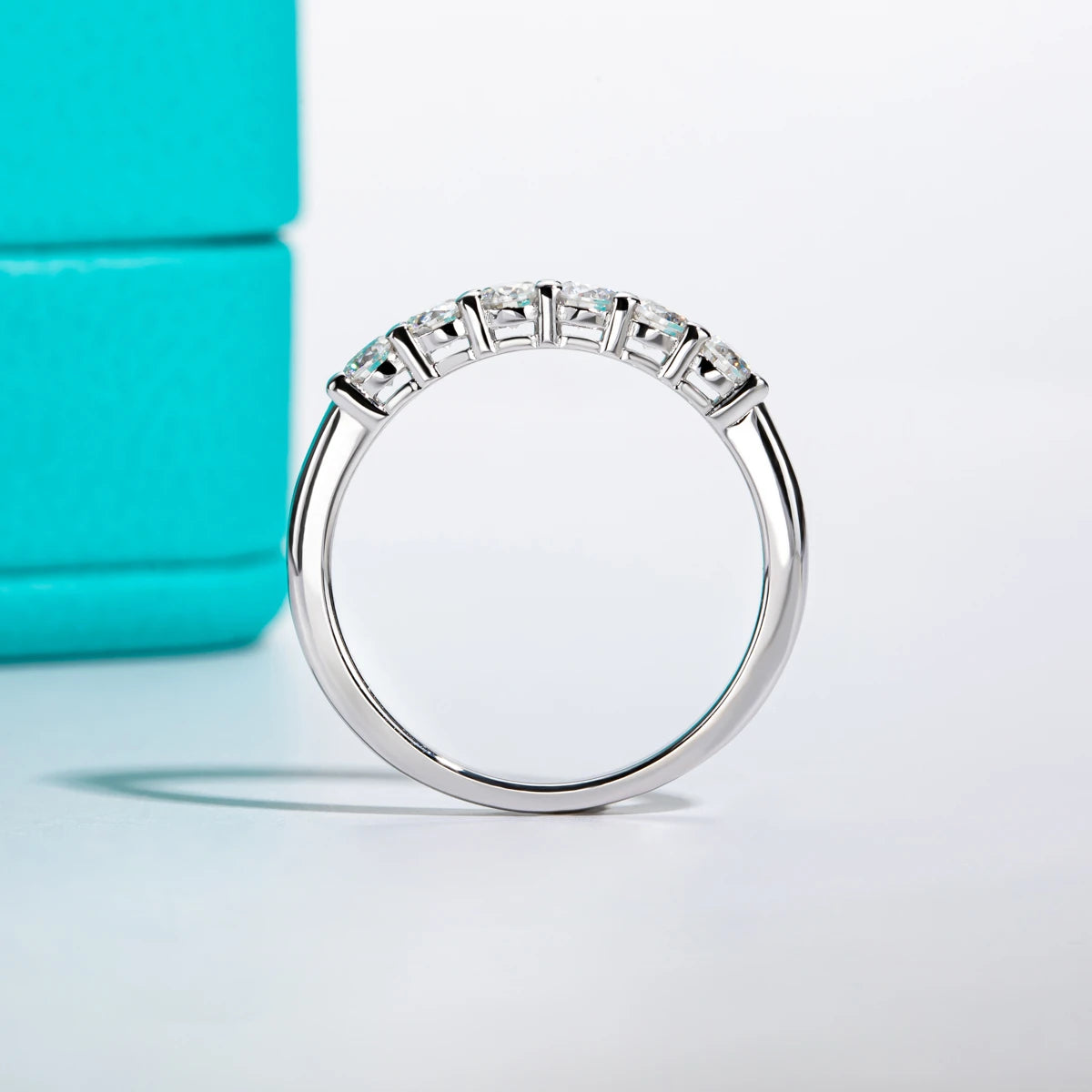 GK Moissanites 3mm 0.6cttw D Color Moissanite Wedding Band Ring