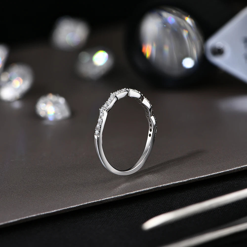 VVS 1 D Color Wedding Stackble Rings.