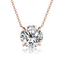 0.5-2CT Brilliant Cut Moissanite Pendant Necklace | S925.