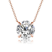 1CT VVS1 Brilliant Cut Moissanite Pendant Necklace | S925.