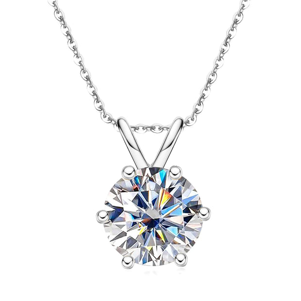 1ct/3ct/5ct D Color Moissanite Pendant Necklace.