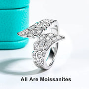 GK Moissanites Angel Wings Wedding Bands