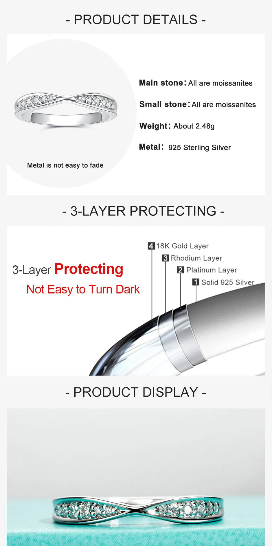 VVS1 Bow Tie Moissanite Wedding Band