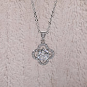 1 Carat D Color Moissanite Diamond Pendant 925 Sterling Silver Necklace.