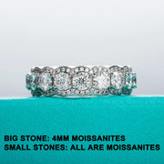 GK Moissanites 4mm D Color Moissanite Wedding Band Ring