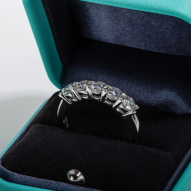 GK Moissanites 4mm Moissanite Wedding Band Ring