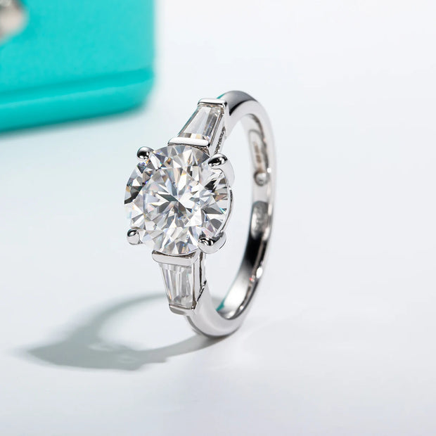 GK Moissanite 3ct Moissanite Engagement Ring.