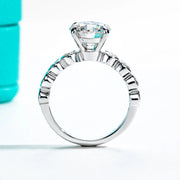 VVS1 D Color 3CT Moissanite Engagement Ring.