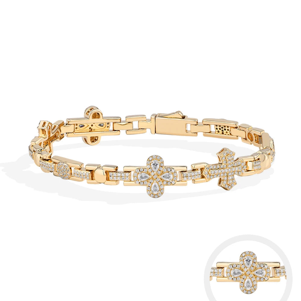 VVS1 D Color Moissanite Chain Bracelet