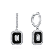 5*3 MM Octagon Cut Moissanite Earrings | S925.