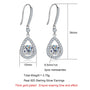 1 Carat Teardrop D Color Moissanite Drop Earrings - 925 Sterling Silver Hook Earrings for Women.