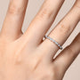 Moissanite Ring 925 Sterling Silver.