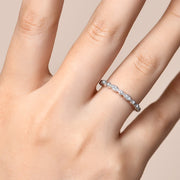 Moissanite Ring 925 Sterling Silver.