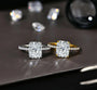 4CT Reddin Cut Moissanite Engagement Ring.