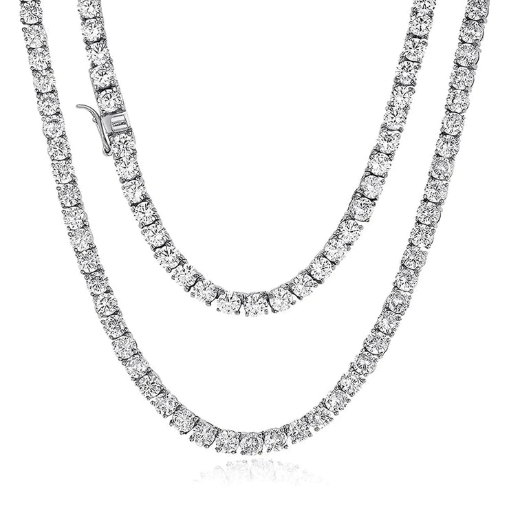 3.0MM VVS1 Tennis Cut Moissanite Necklace | S925.