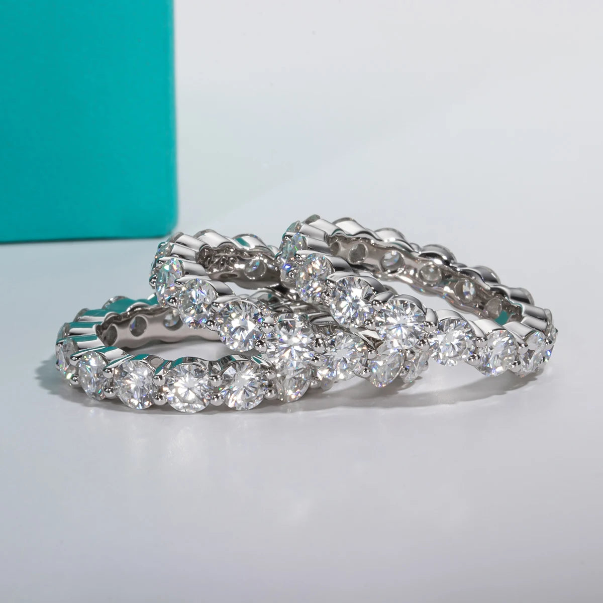 3 CT Oval Cut Moissanite Bridal Set Ring