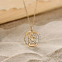 1.5 MM VVS1 D Color Flower Moissanite Pendant Necklace | S925.