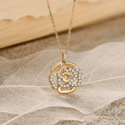 Real Necklace Real 925 Sterling Silver Flower Pendant