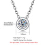 4mm D Color Moissanite Round Cut Necklace | S925.
