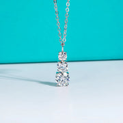 1.8cttw D Color Moissanite Pendant Necklace.