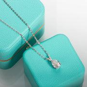 2.5ct Pear-Cut Moissanite Pendant Necklace.