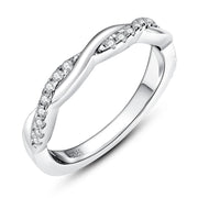 GK Moissanites 1.3mm D Color Moissanite Wedding Band