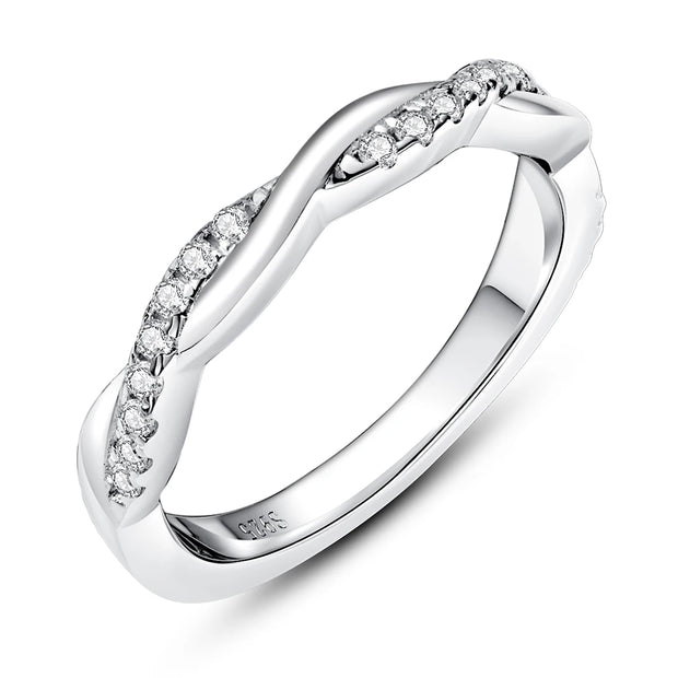 GK Moissanites 1.3mm D Color Moissanite Wedding Band