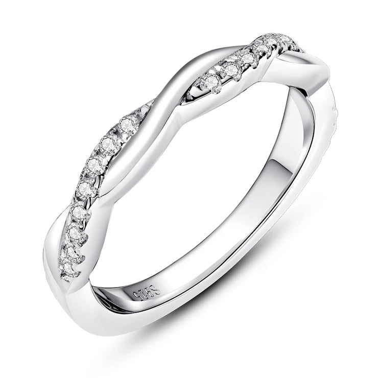 GK Moissanites 1.3mm D Color Moissanite Wedding Band