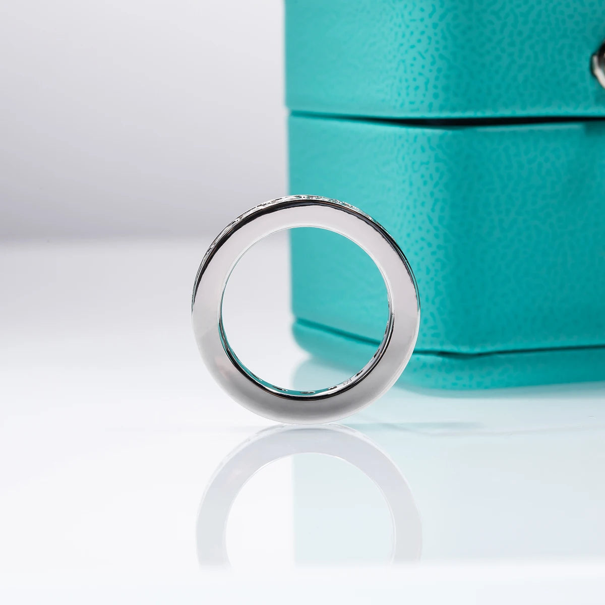 3.5 MM D Color Moissanite Eternity Band