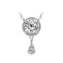 1CT VVS1 Brilliant Cut Moissanite Solitaire Pendant |S925.