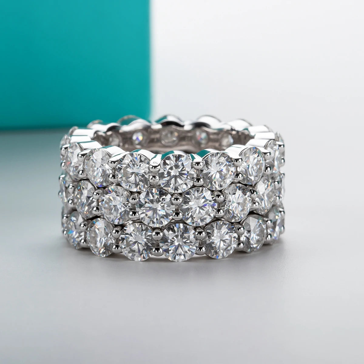 3 CT Oval Cut Moissanite Bridal Set Ring