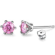 0.5 Carat Moissanite Gemstone Stud Earrings.