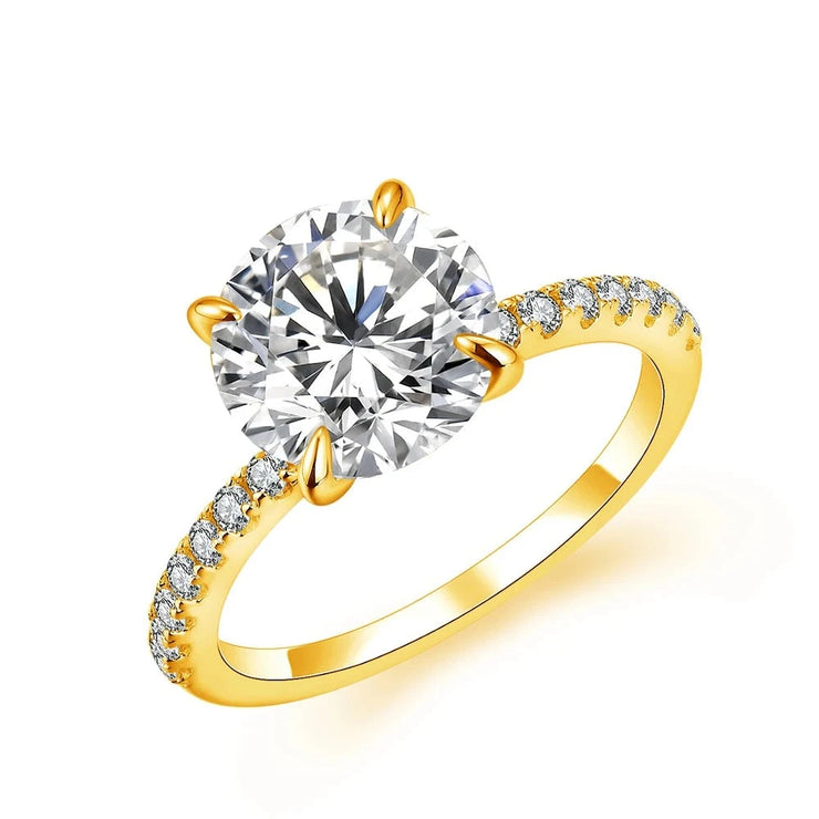 3CT VVS1 D Color Moissanite Engagement Ring | S925.