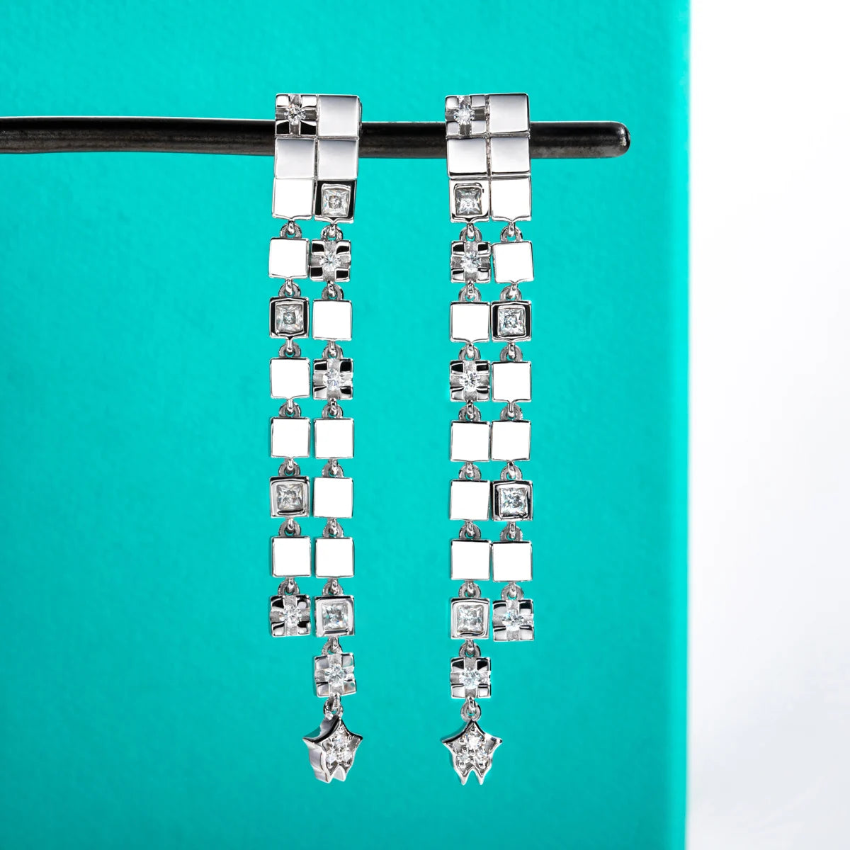 VVS1 Moissanite Multifunctional Drop Earrings