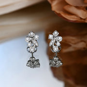 VVS1 D Color 6 Stone Moissanite Stud Earrings | S925.