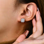 D VVS1 Color Stud Earrings For Women.